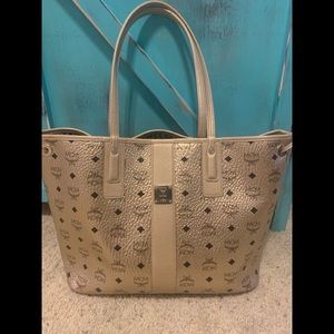 MCM Visetos Shopper Tote Bag